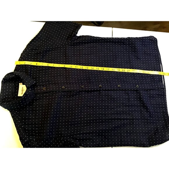 GOODIELLOW- BLUE /WHITE PATTERN STANDARD FIT MENS SHIRT SIZE MEDIUM - Picture 6 of 6